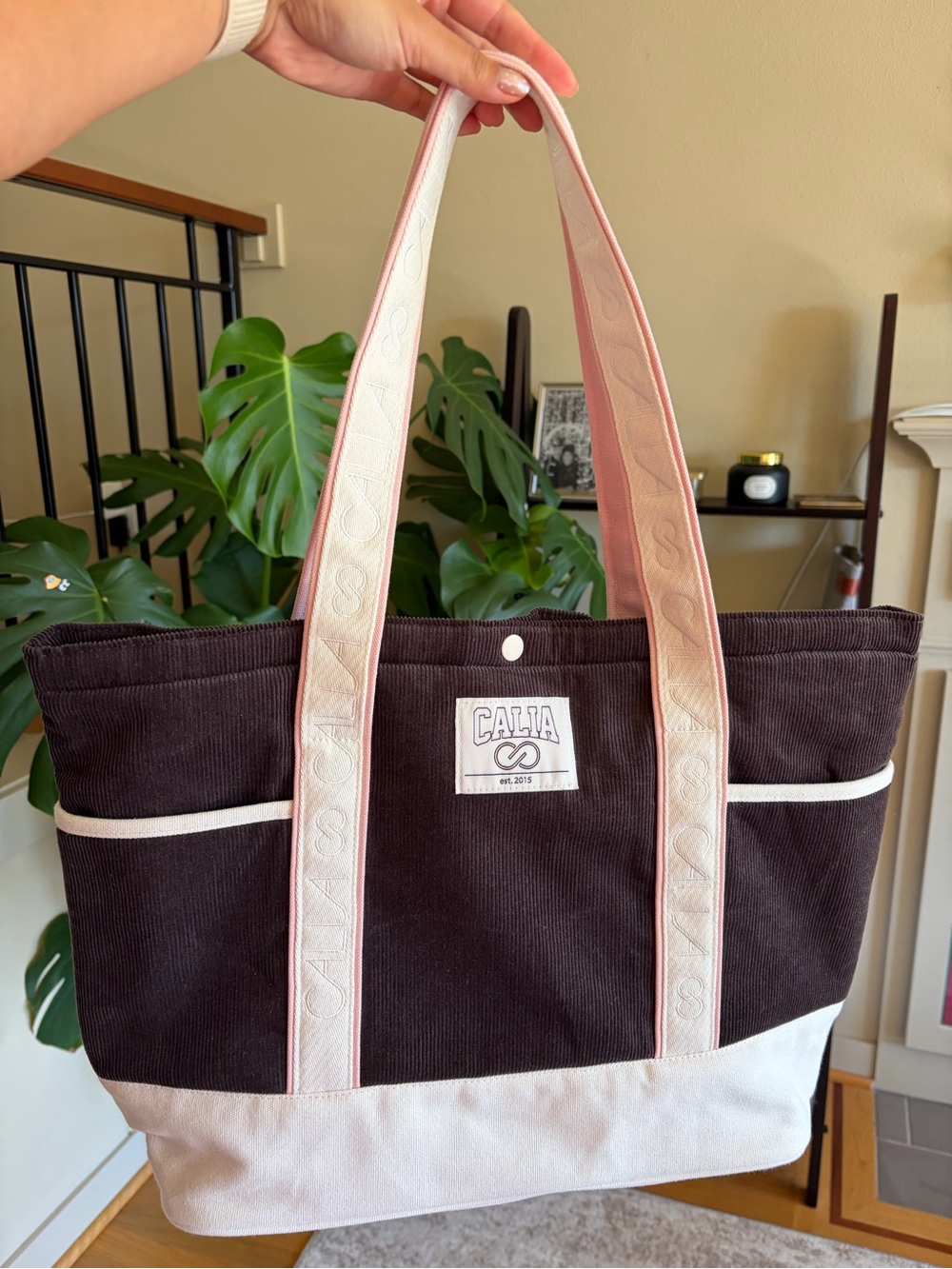 Calia corduroy tote bag